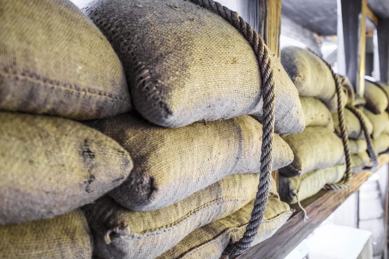 Bags of coffee