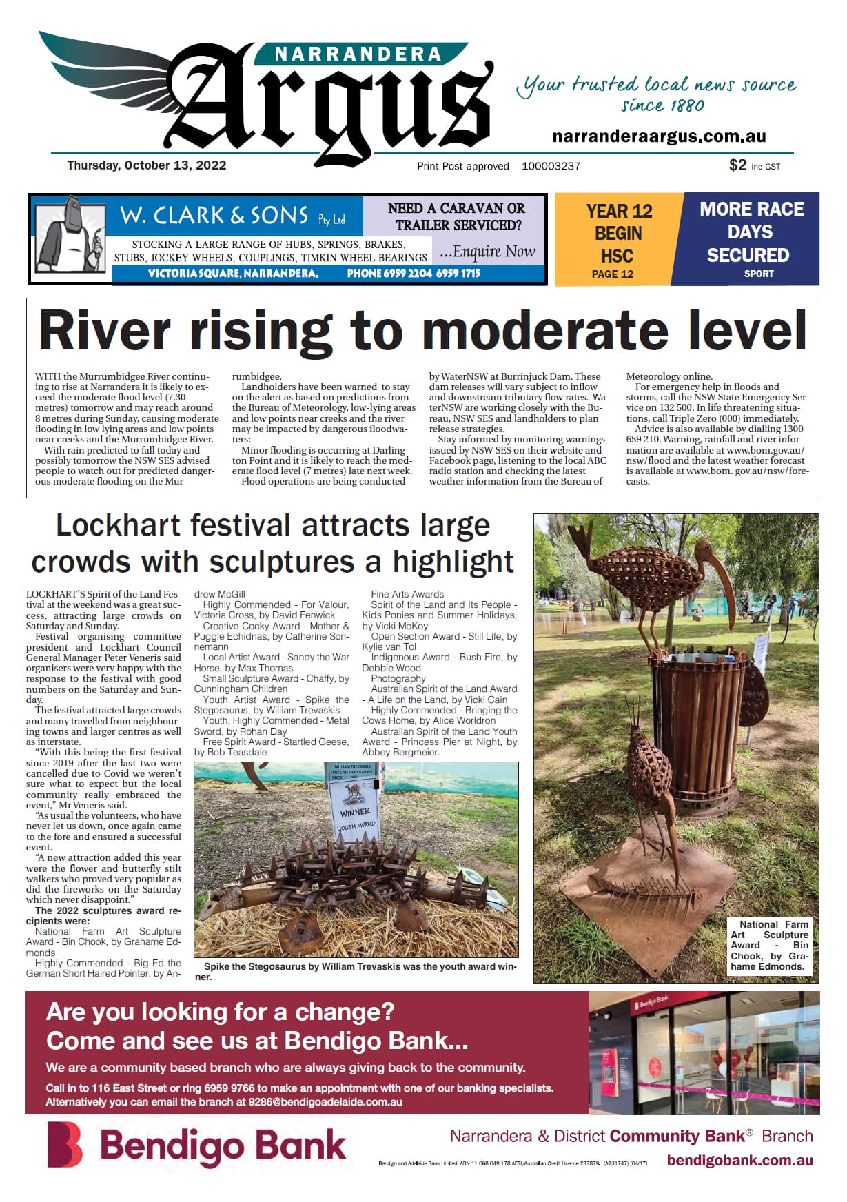 Narrandera Argus 13 October 2022