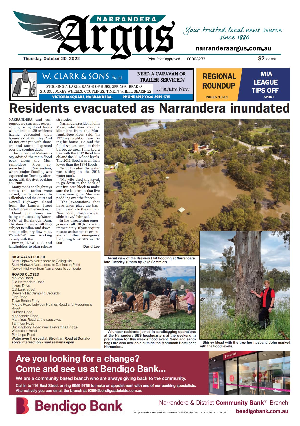Narrandera Argus 20 October 2022
