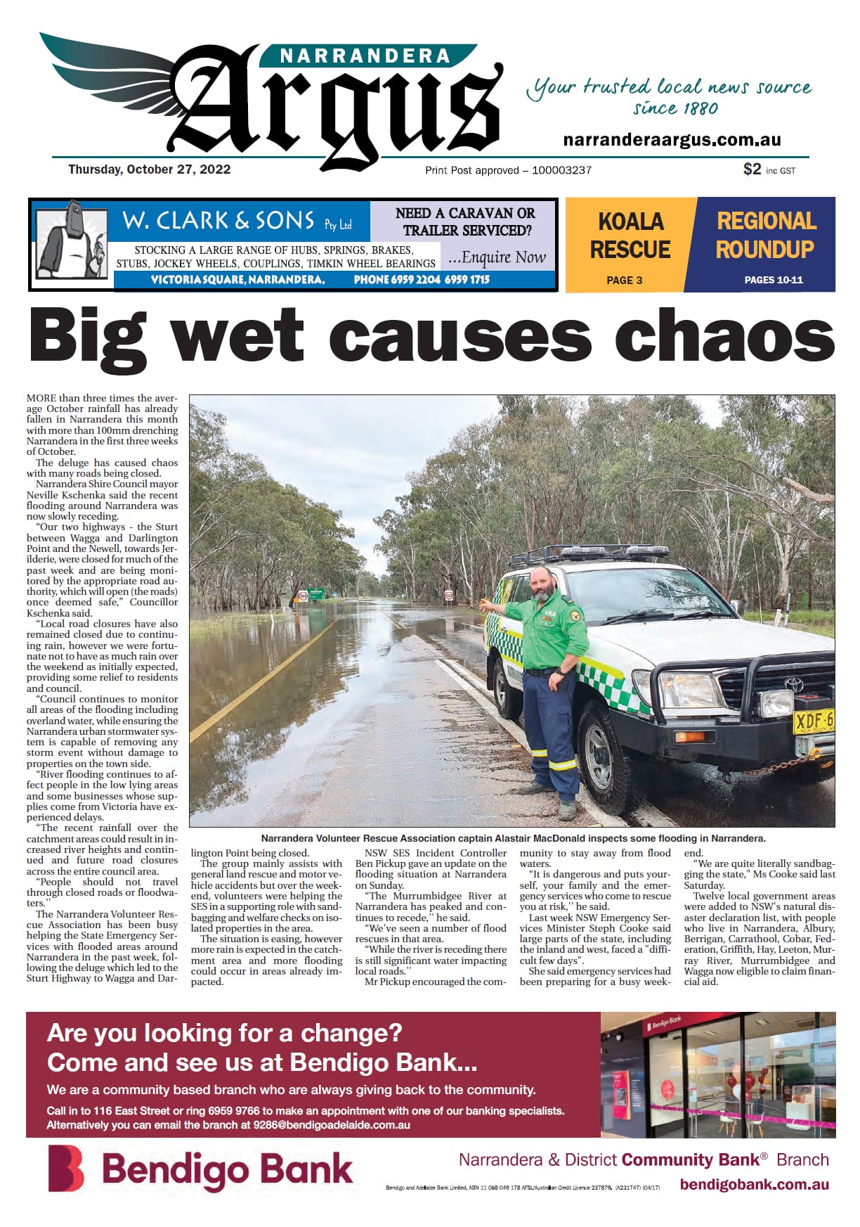 Narrandera Argus 27 October 2022