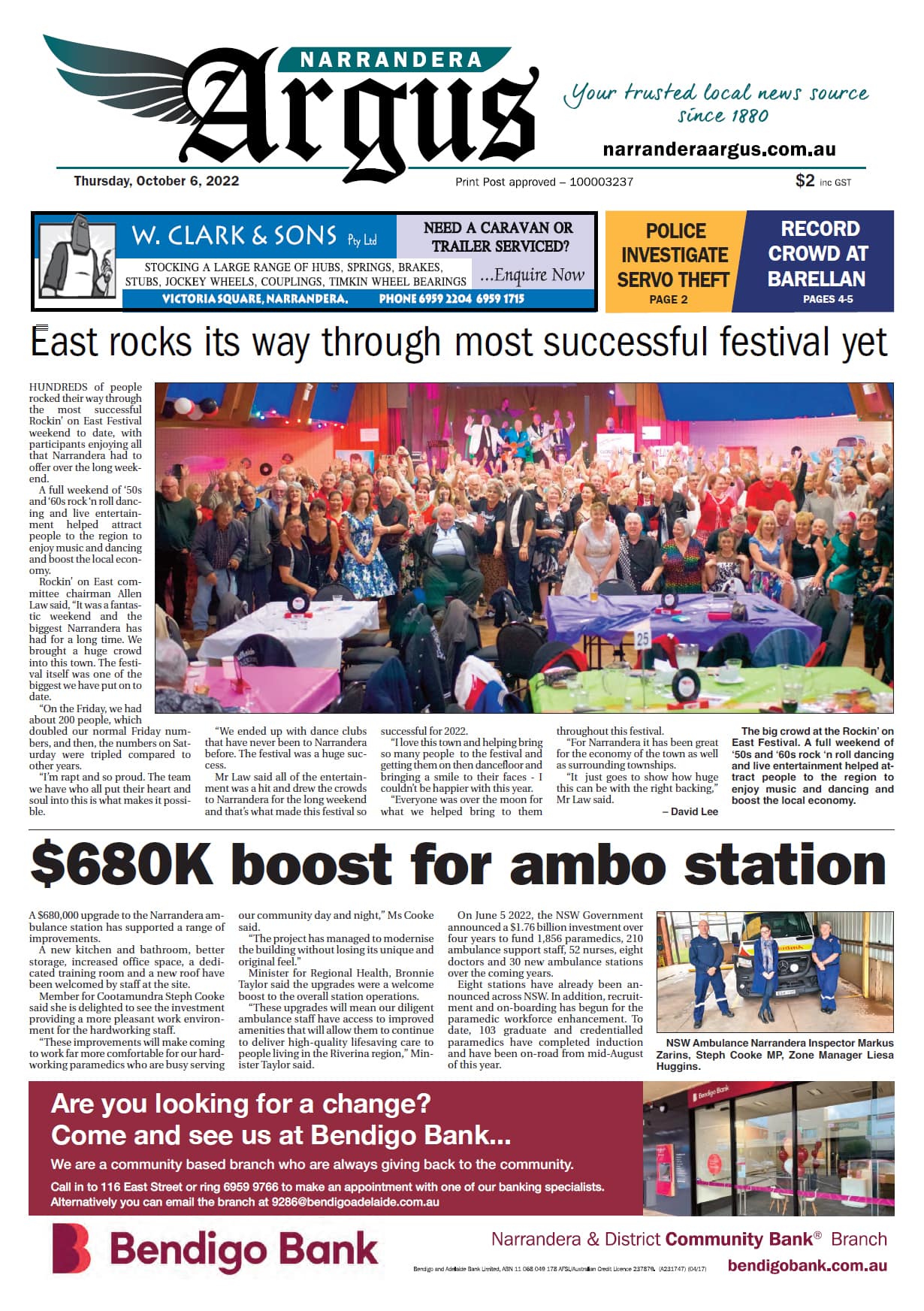 Narrandera Argus 6 October 2022