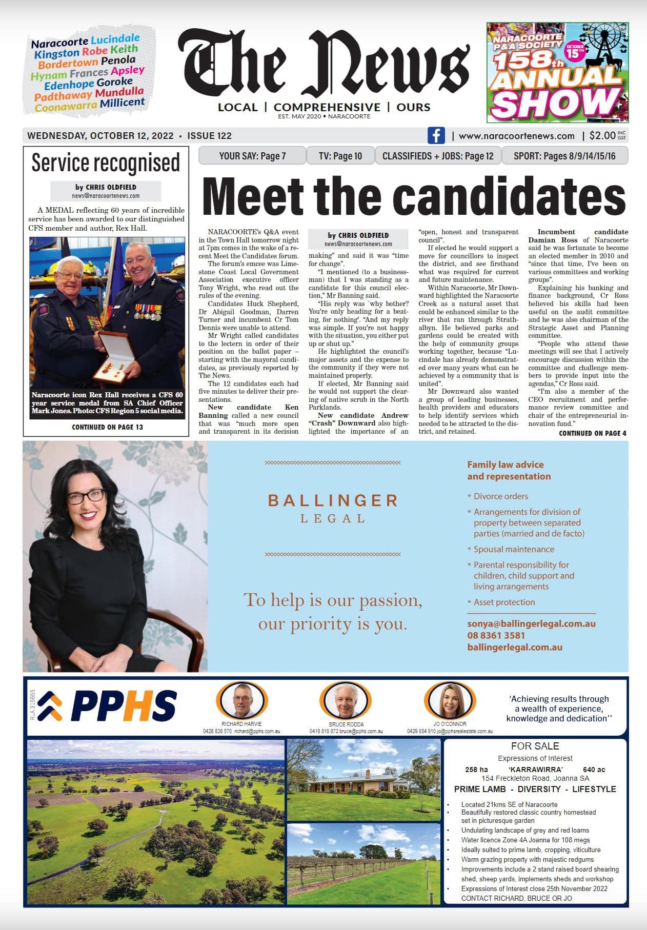 Naracoorte Community News 12 October 2022