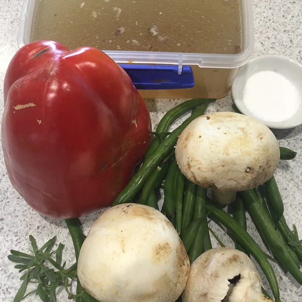Raw vegetables