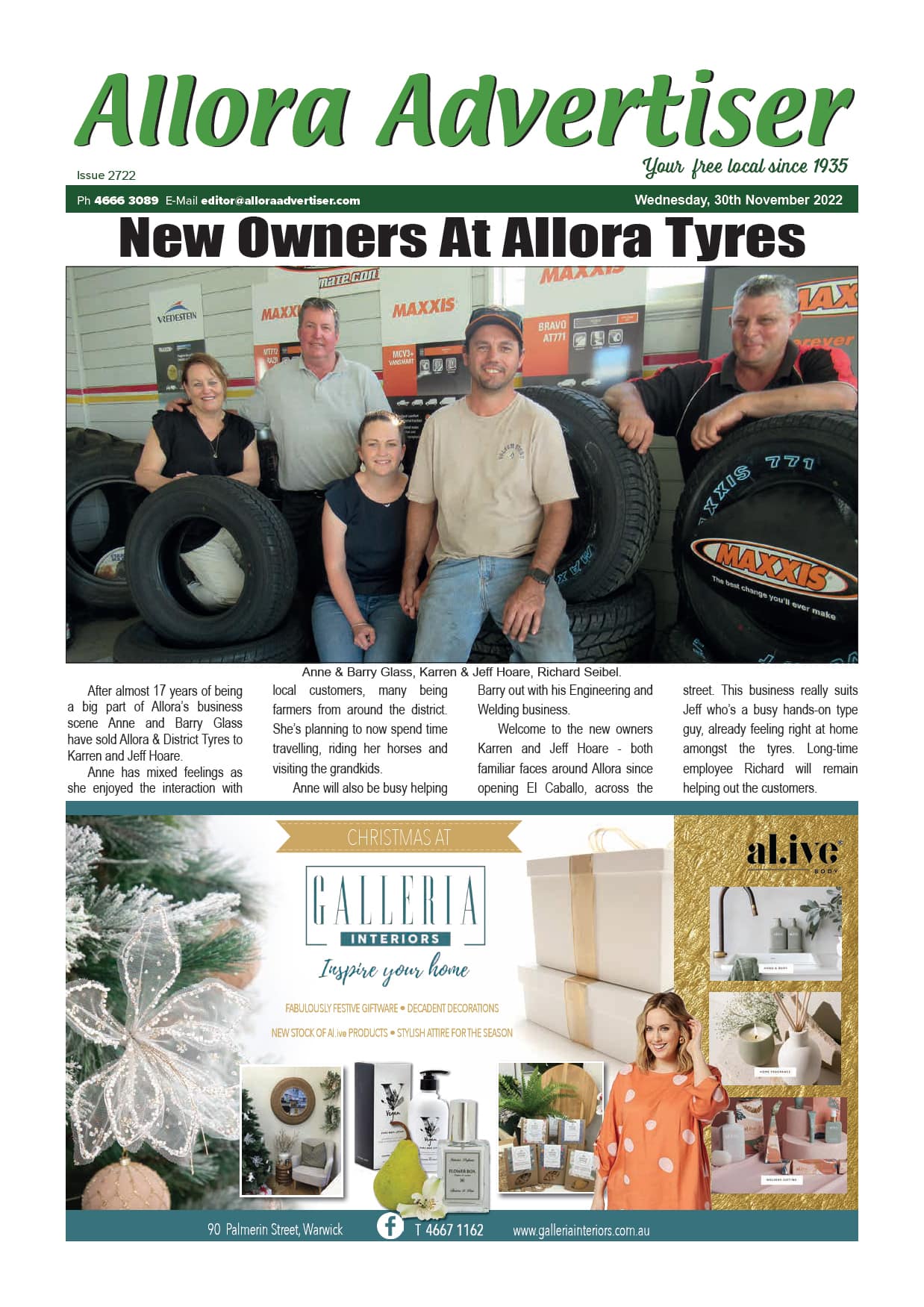Allora Advertiser 30 November 2022