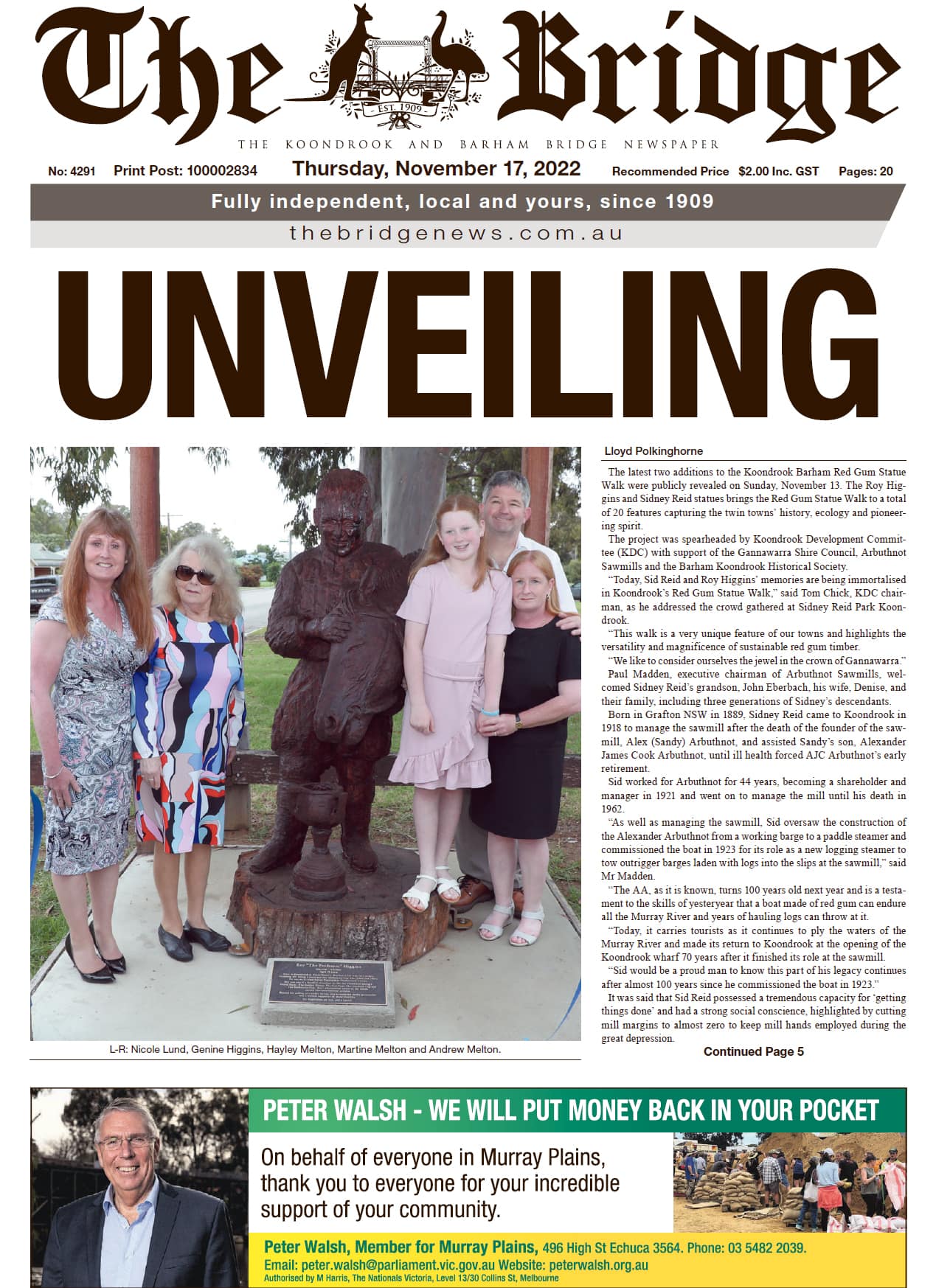 The Koondrook and Barham Bridge Newspaper 17 November 2022