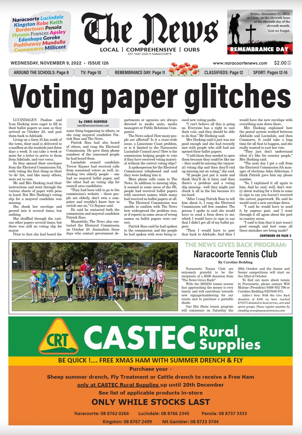 Naracoorte Community News 9 November 2022