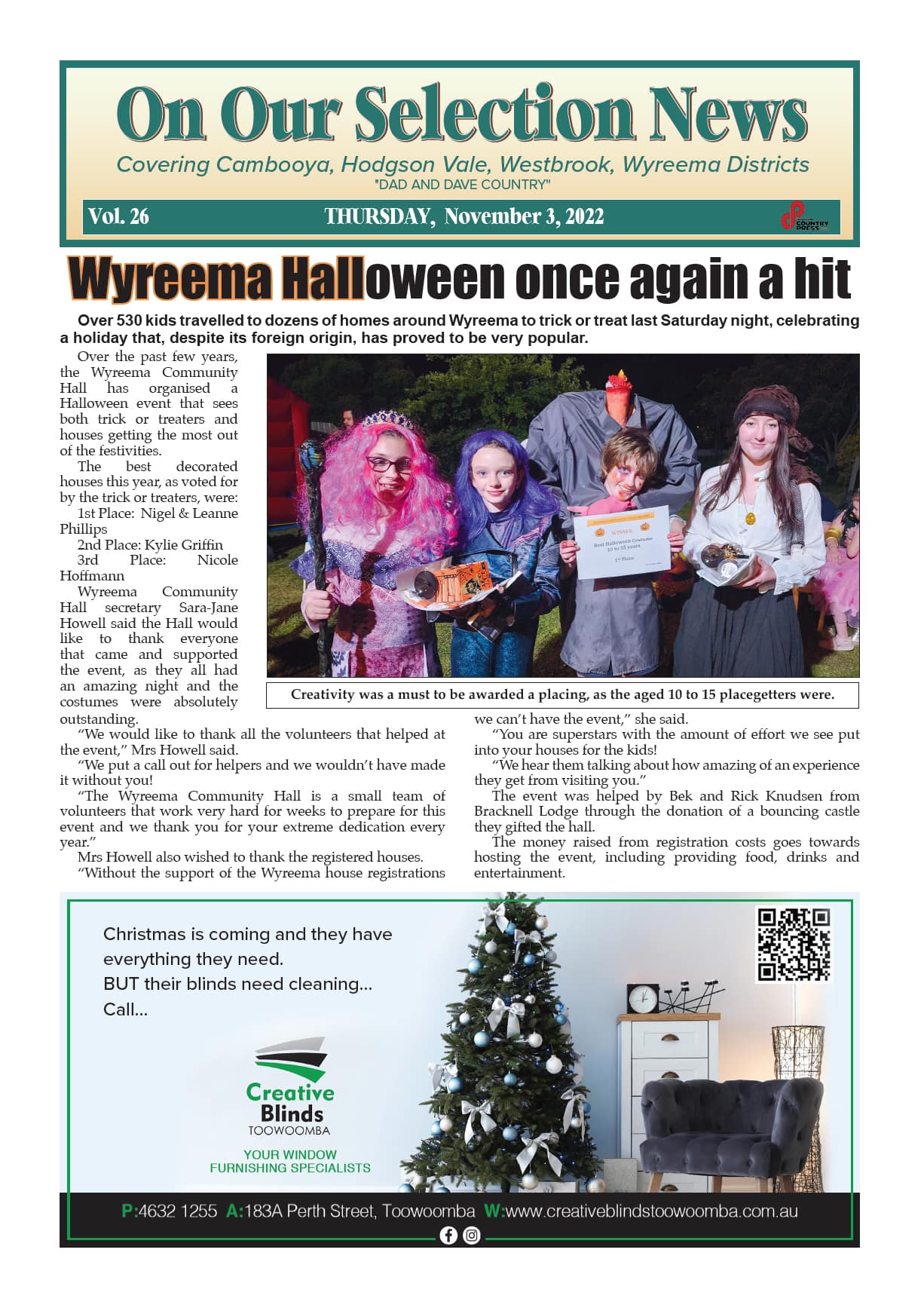 On Our Selection News 3 November 2022