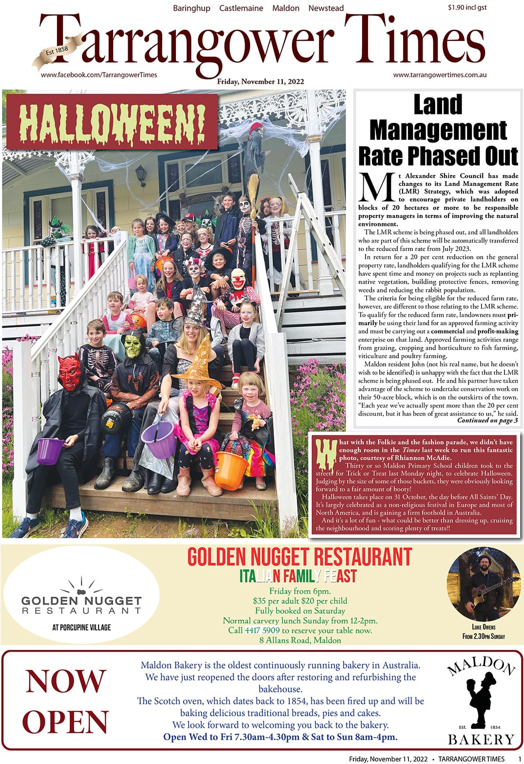 Tarrangower Times 11 November 2022