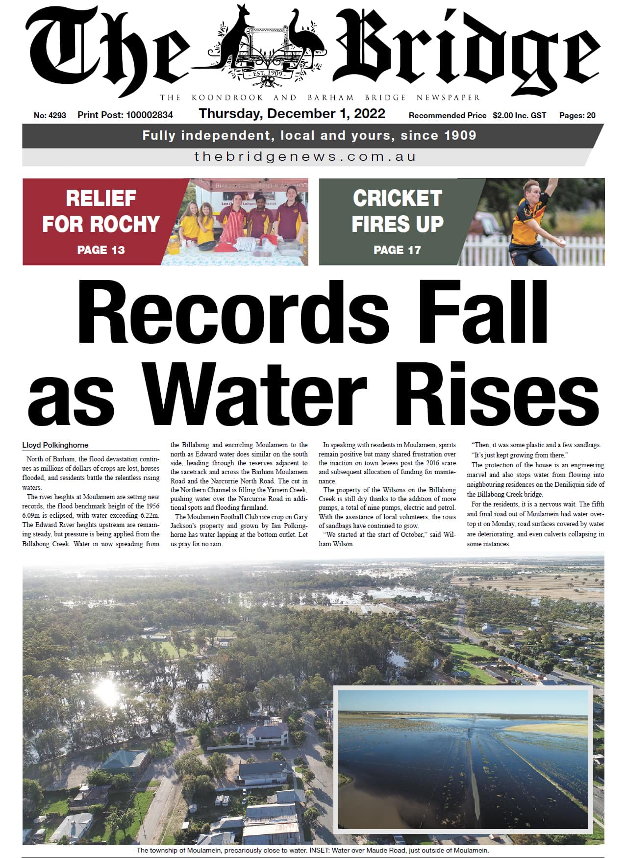 The Koondrook and Barham Bridge Newspaper 1 December 2022