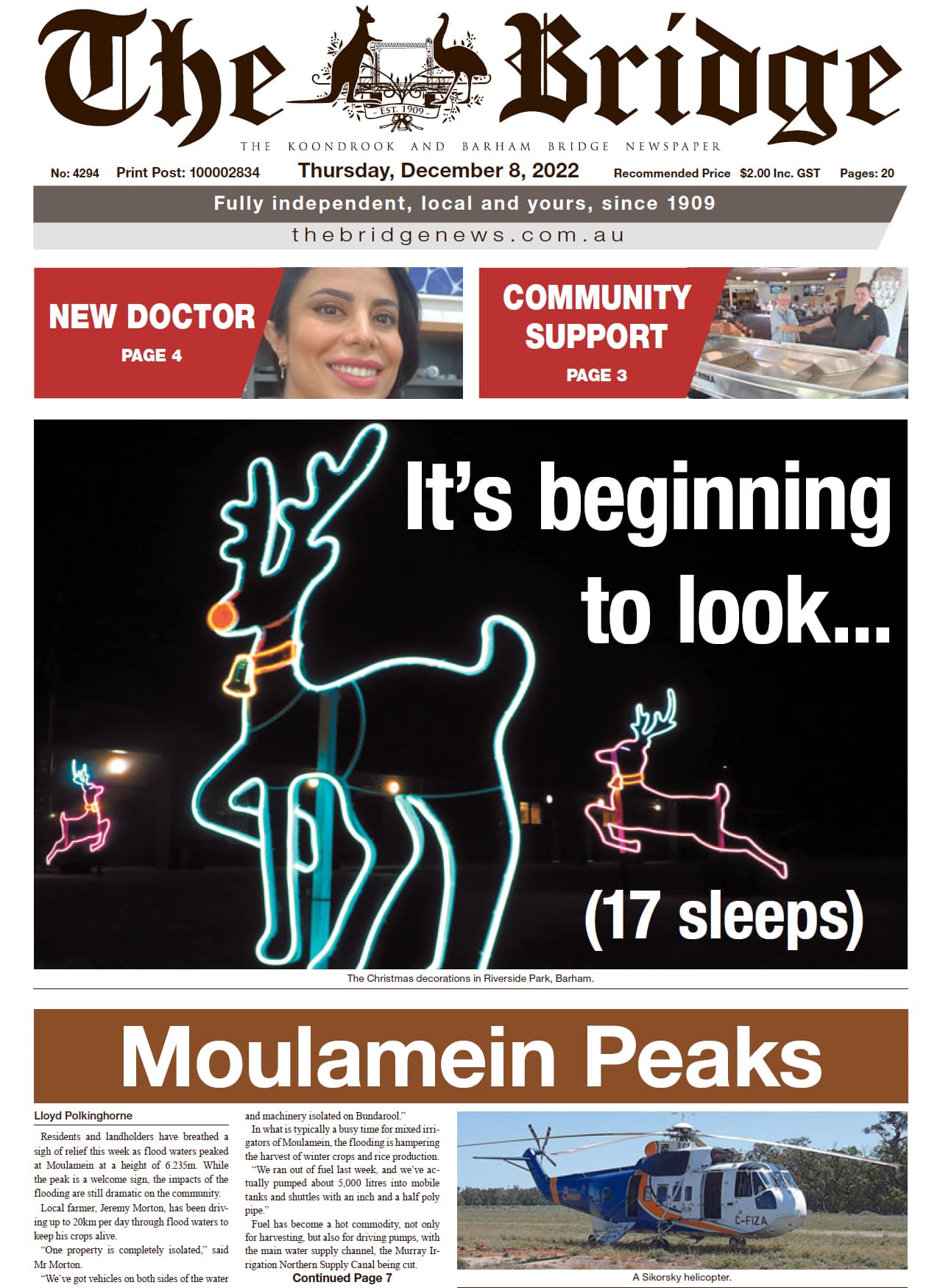 The Koondrook and Barham Bridge Newspaper 8 December 2022
