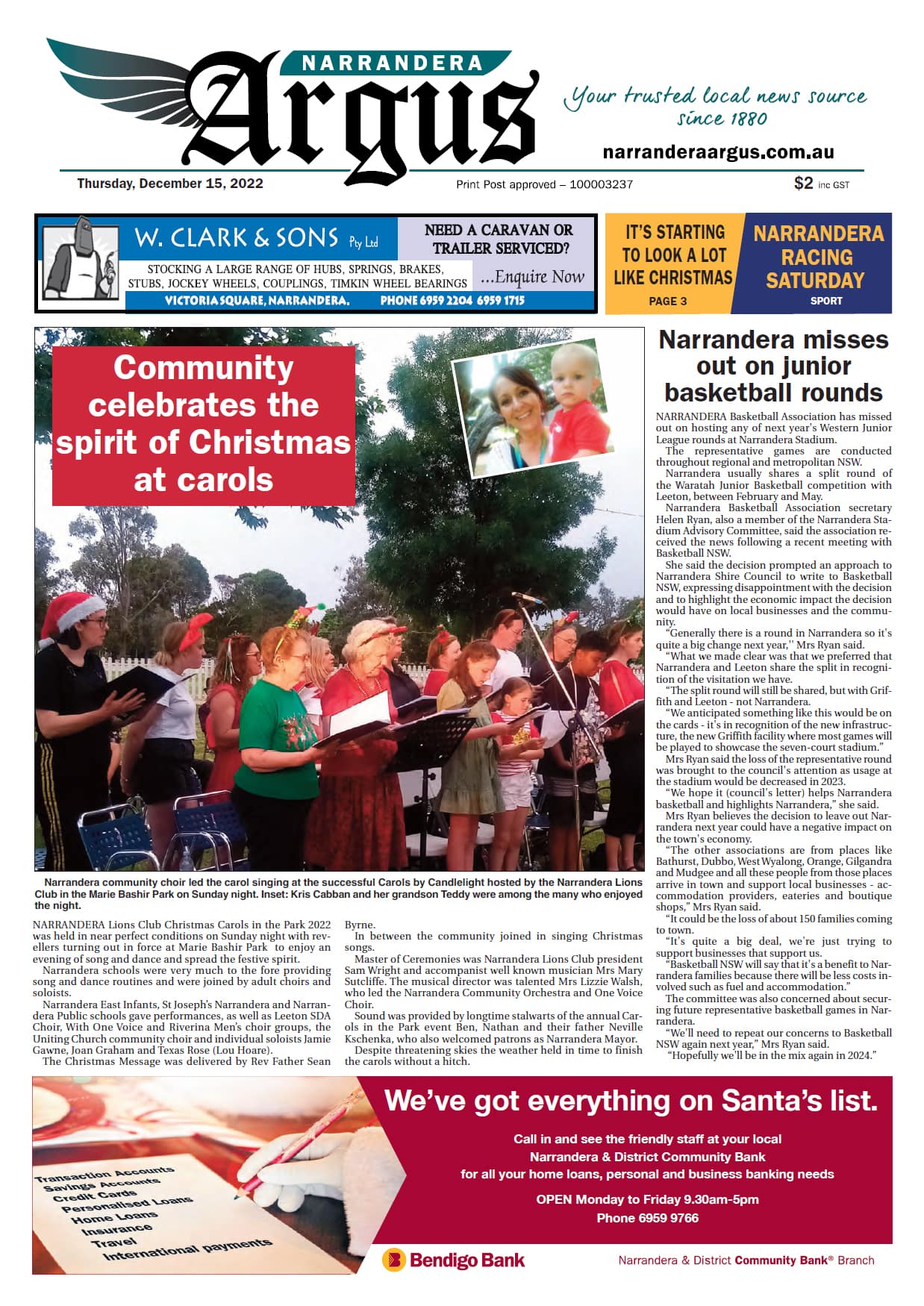 Narrandera Argus 15 December 2022