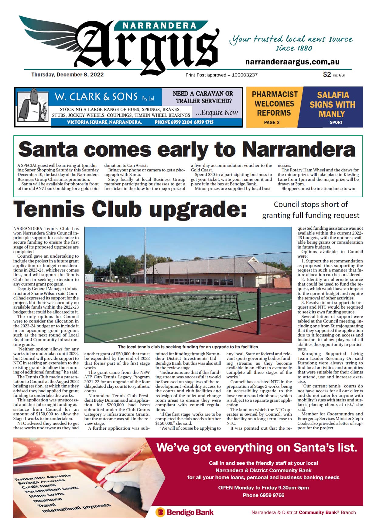 Narrandera Argus 8 December 2022