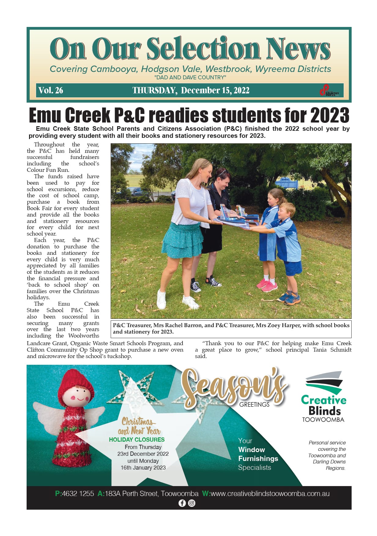 On Our Selection News 15 December 2022