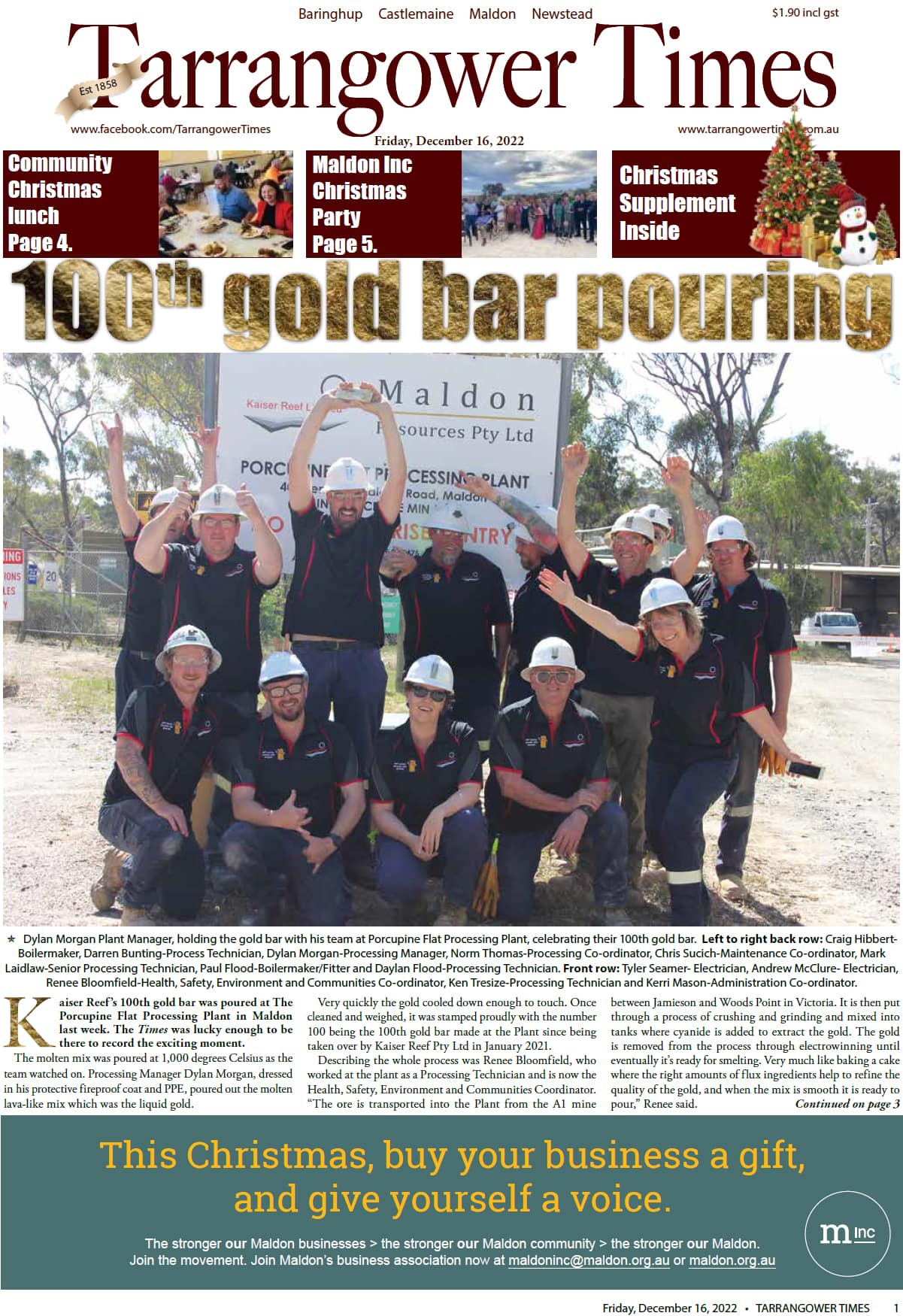 Tarrangower Times 16 December 2022