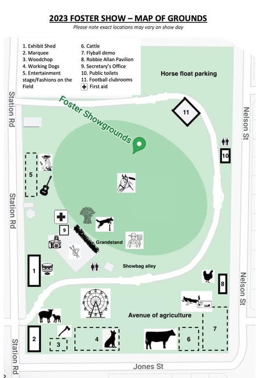 Foster Show map