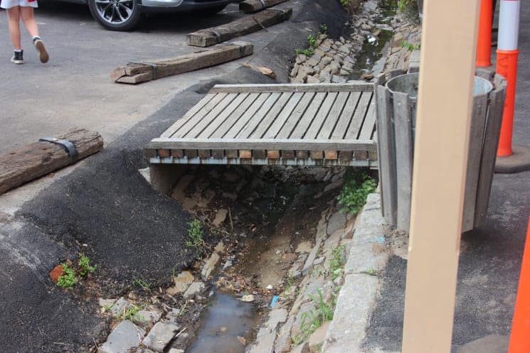 Care is needed when negotiating Maldon’s gutters and footbridges.