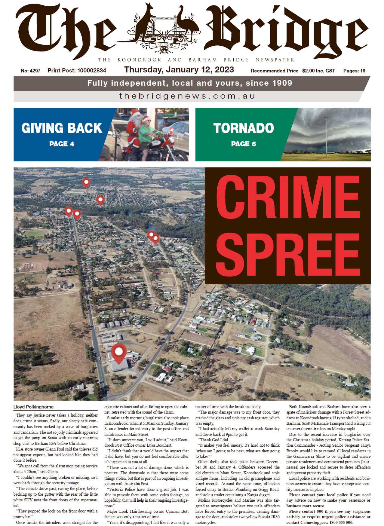 The Koondrook and Barham Bridge Newspaper 12 January 2023