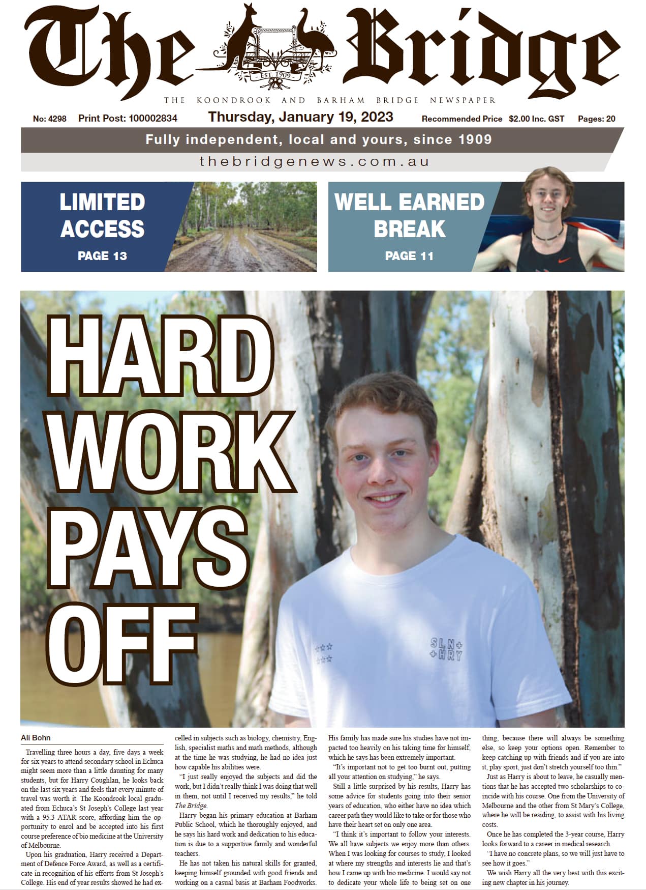 The Koondrook and Barham Bridge Newspaper 19 January 2023