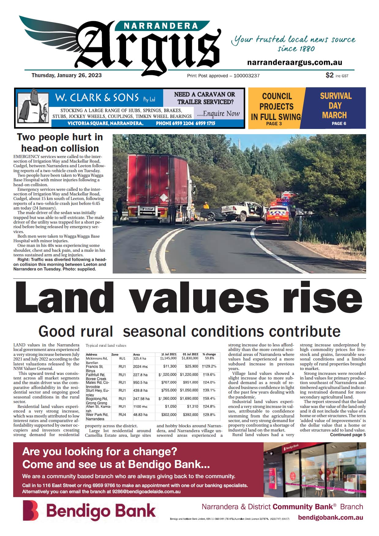 Narrandera Argus 26 January 2023