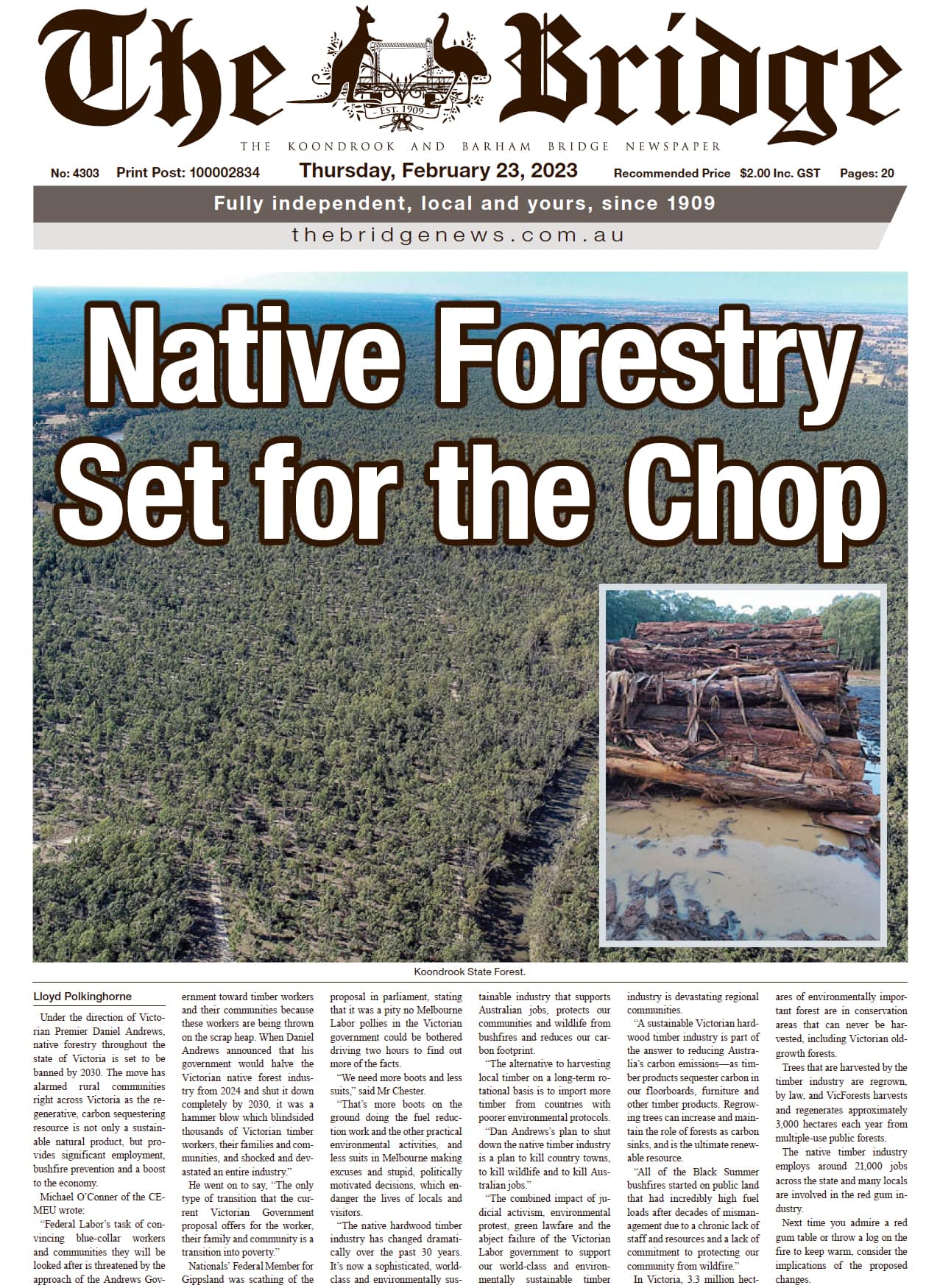 The Koondrook and Barham Bridge Newspaper 23 February 2023
