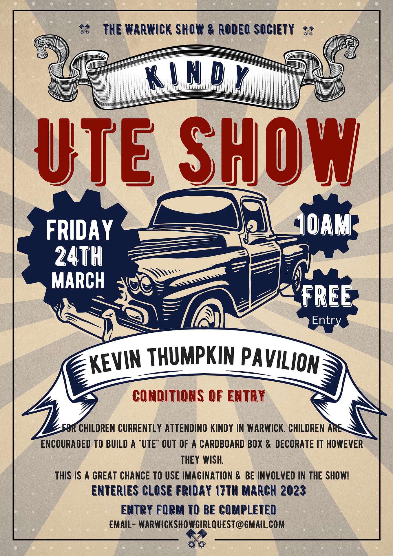 Warwick Show flier