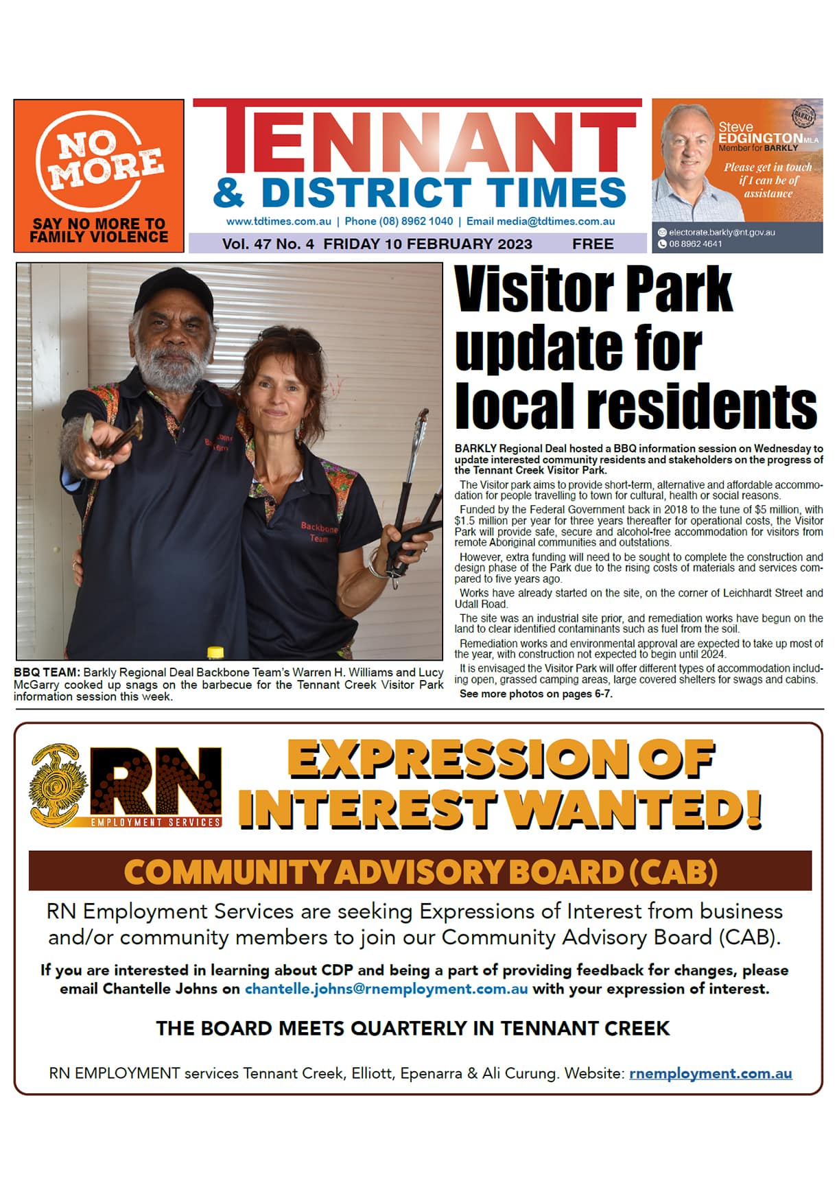 Tennant & District Times 10 February 2023