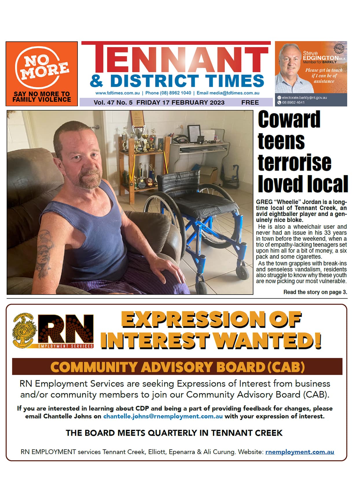 Tennant & District Times 17 February 2023