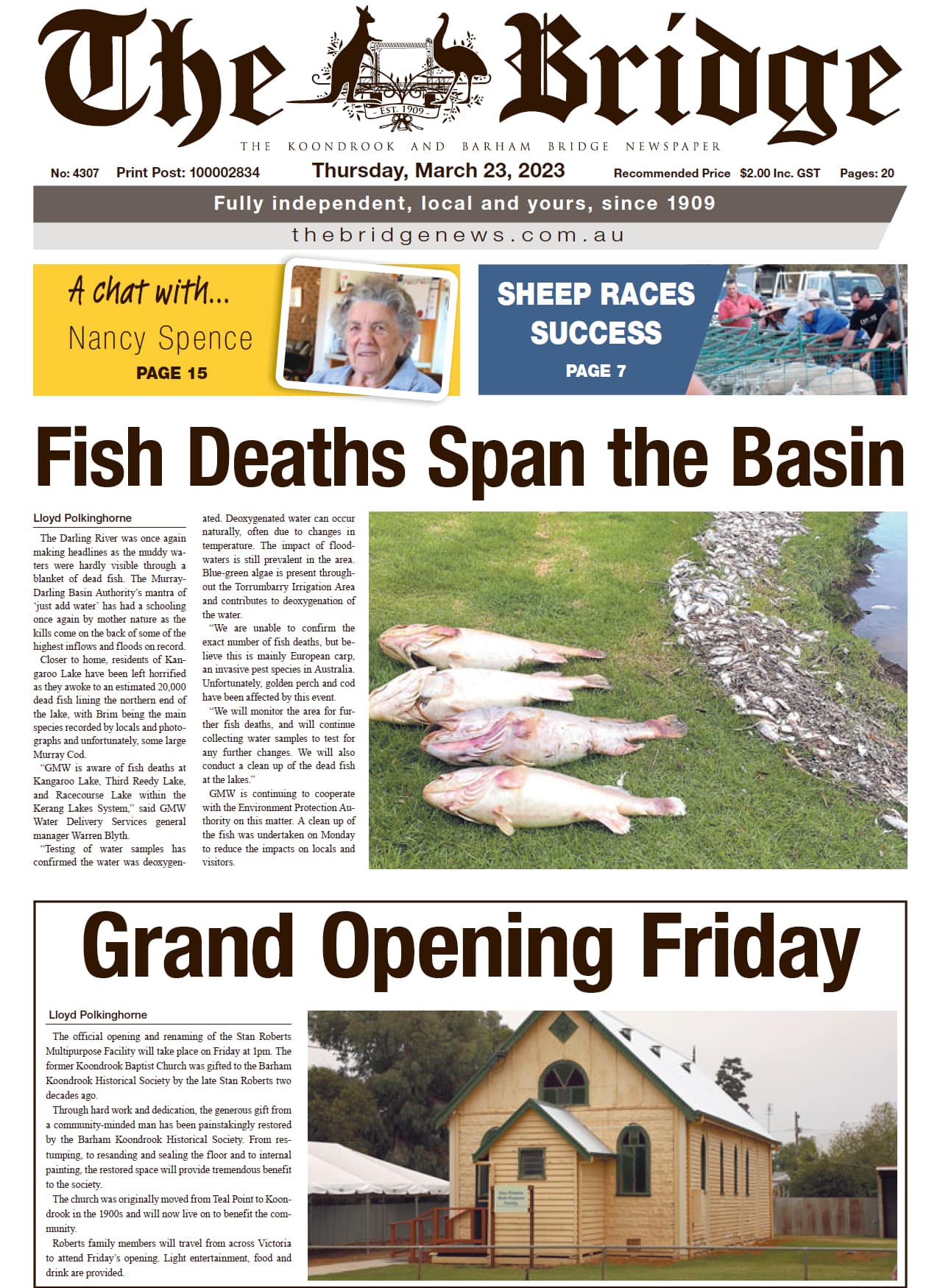 The Koondrook and Barham Bridge Newspaper 23 March 2023