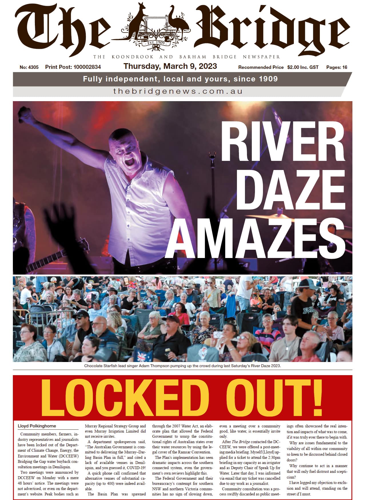 The Koondrook and Barham Bridge Newspaper 9 March 2023