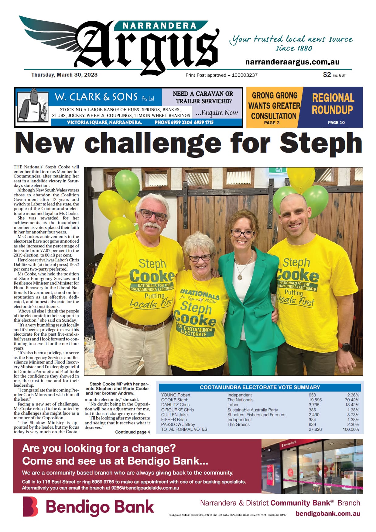 Narrandera Argus 30 March 2023