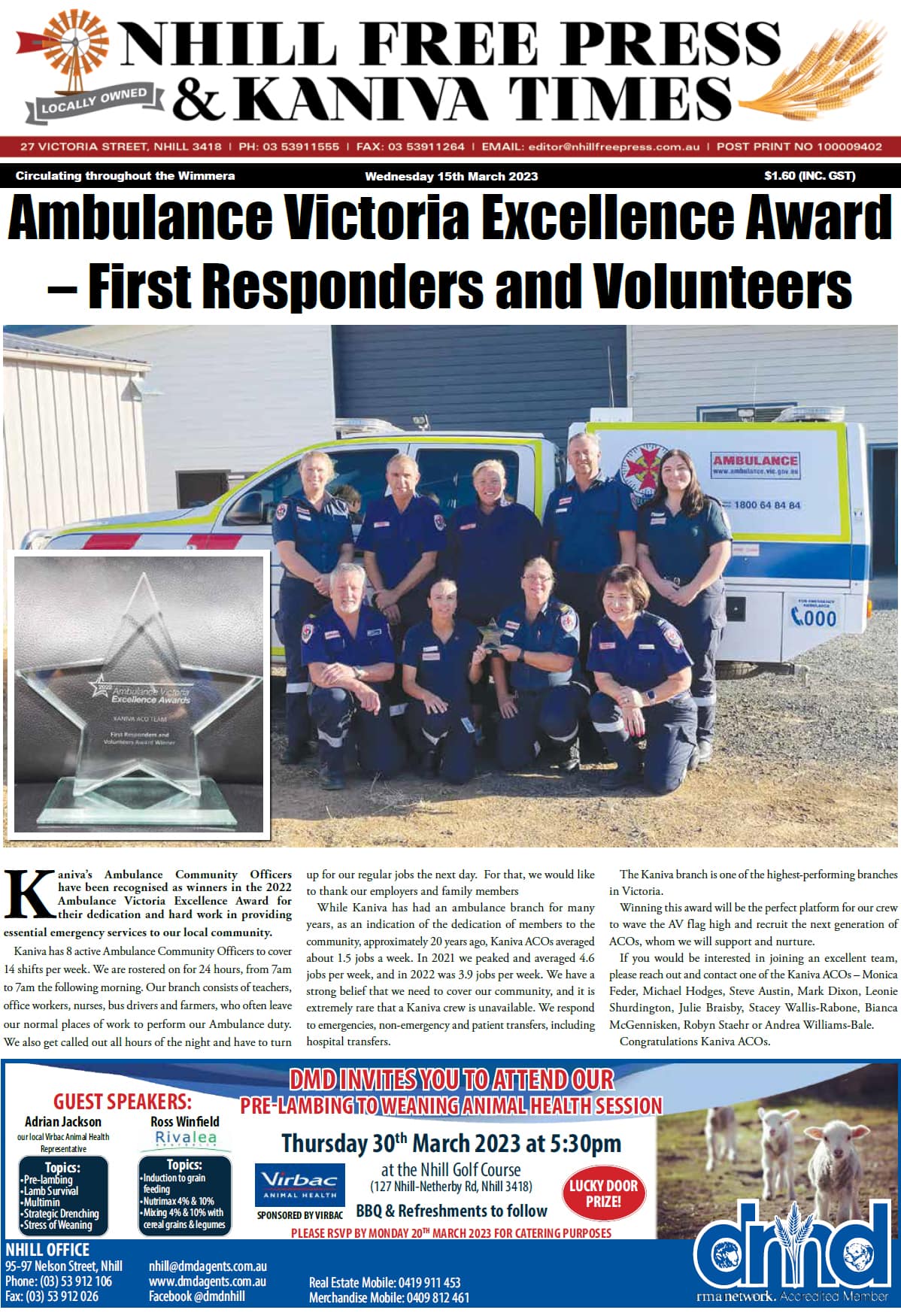 Nhill Free Press & Kaniva Times 15 March 2023