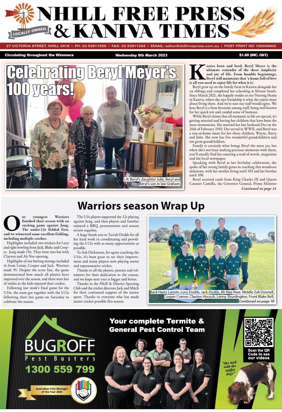Nhill Free Press & Kaniva Times 8 March 2023