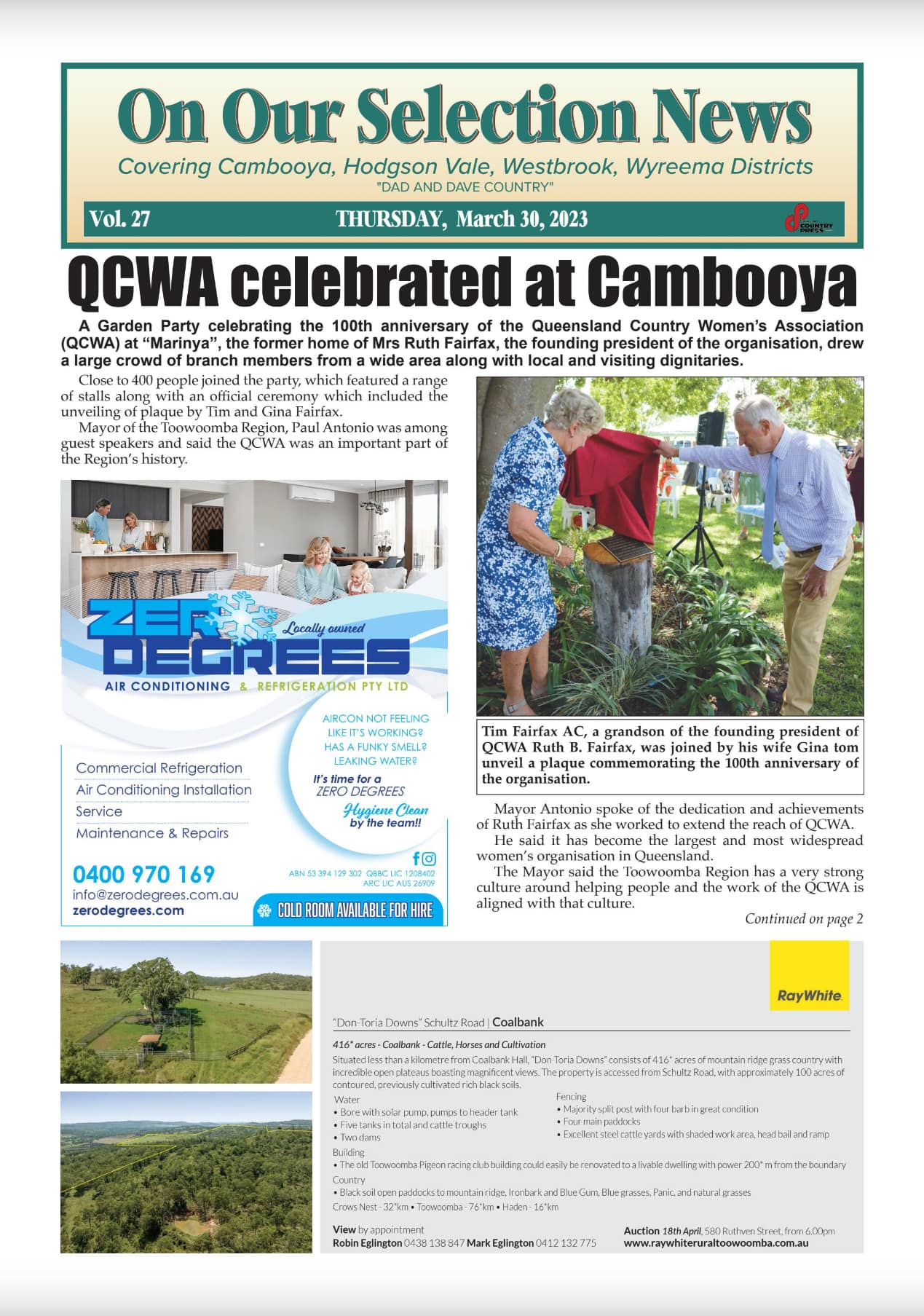 On Our Selection News 30 March 2023
