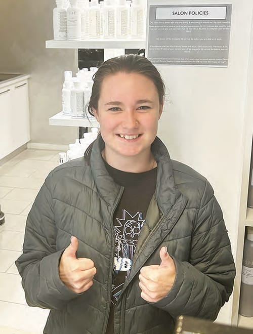 Brianna Harmer, at El Artista Hairdressing.