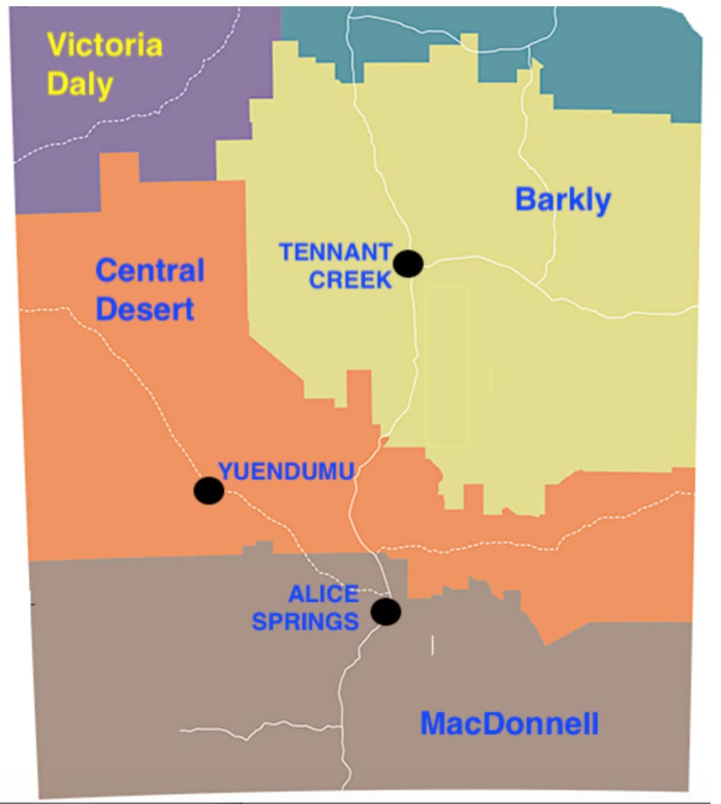 Map of NT
