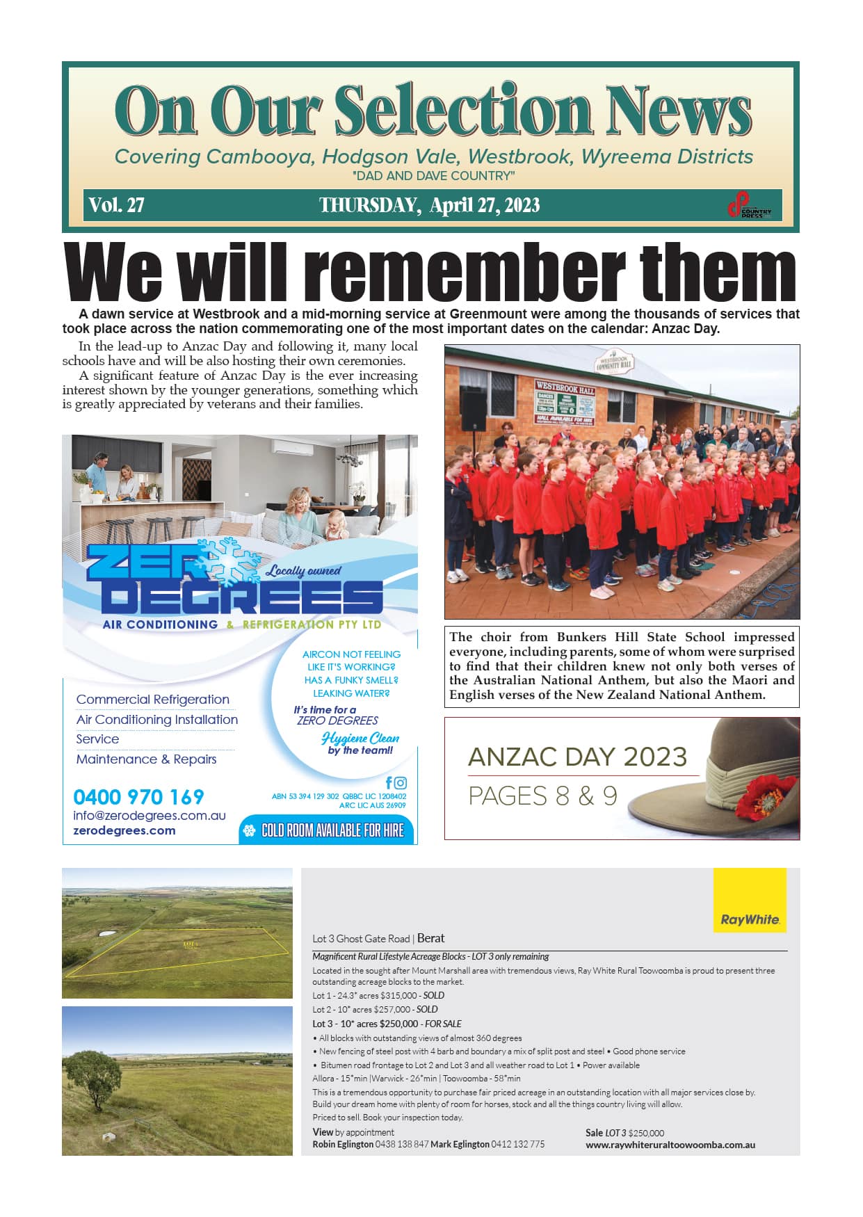 On Our Selection News 27 April 2023