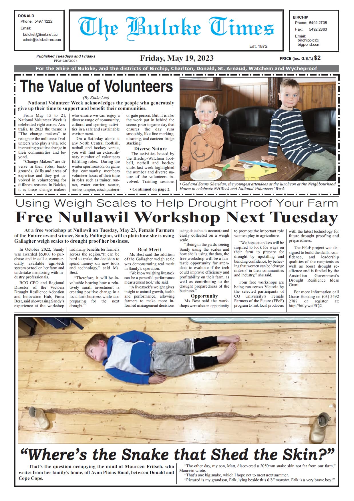 The Buloke Times 19 May 2023