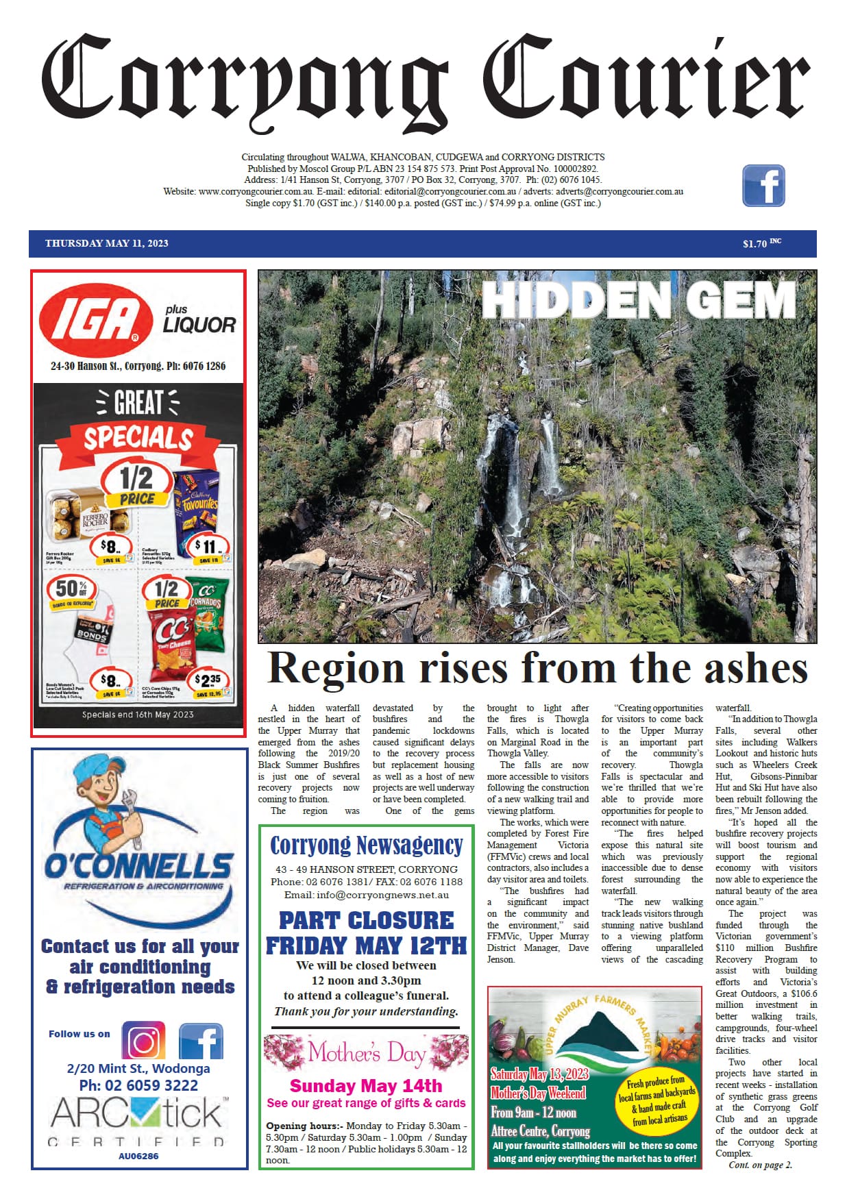 Corryong Courier 11 May 2023