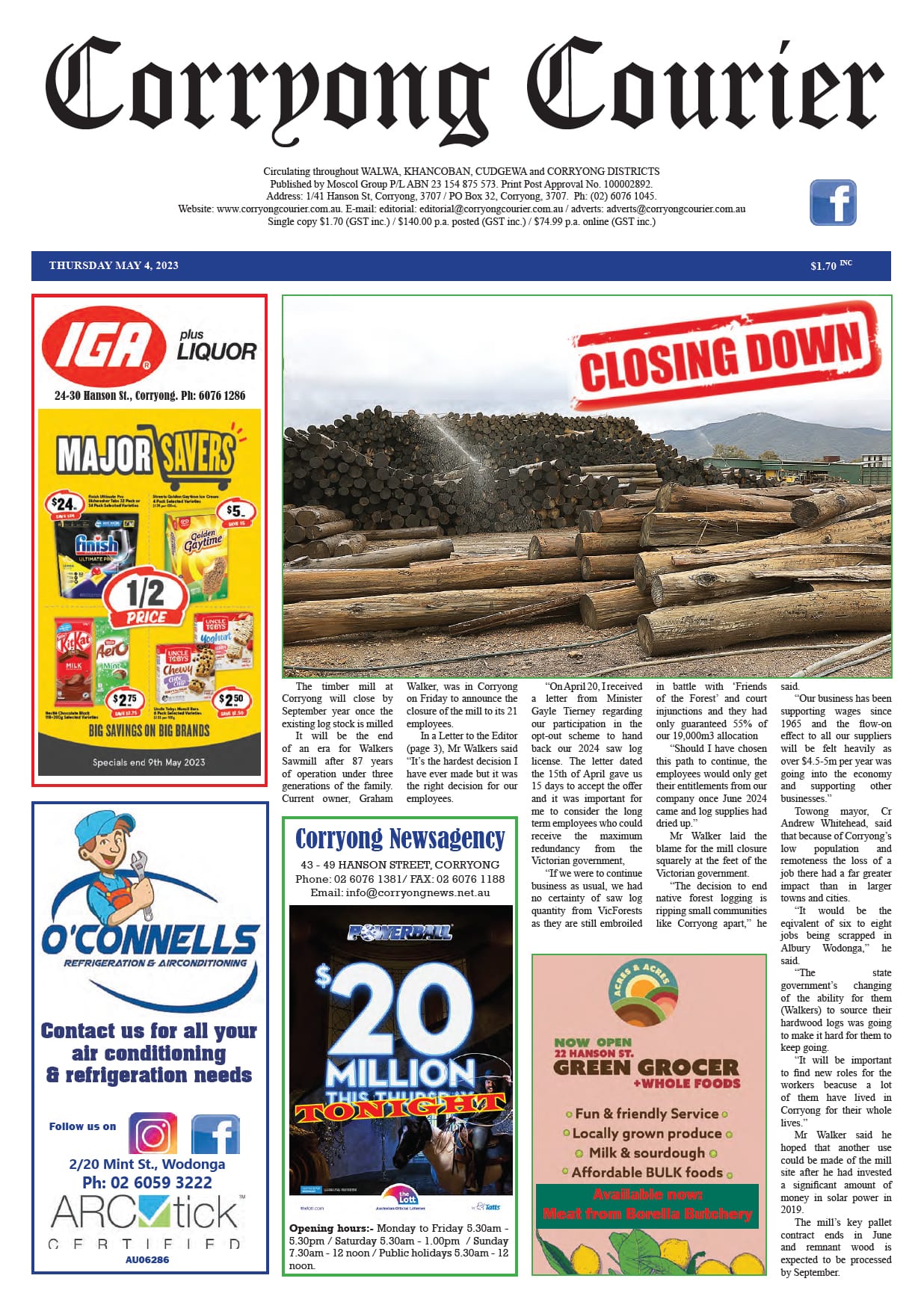 Corryong Courier 4 May 2023