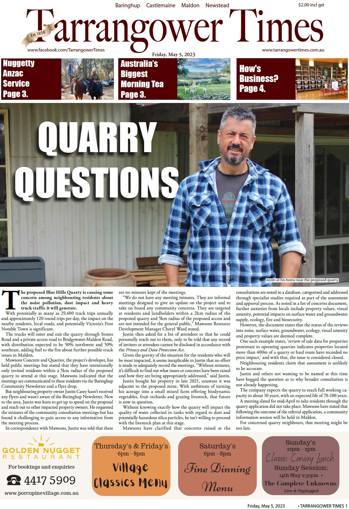 Tarrangower Times 5 May 2023