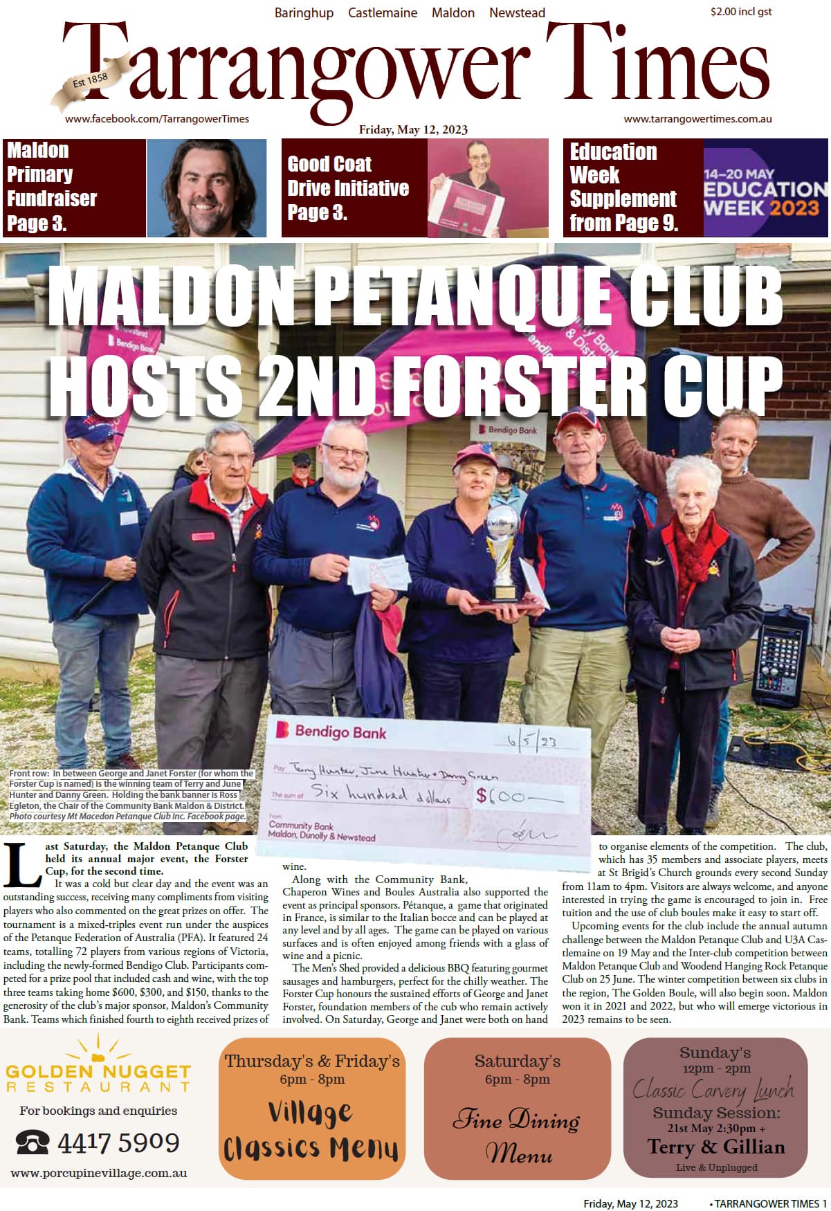 Tarrangower Times 12 May 2023