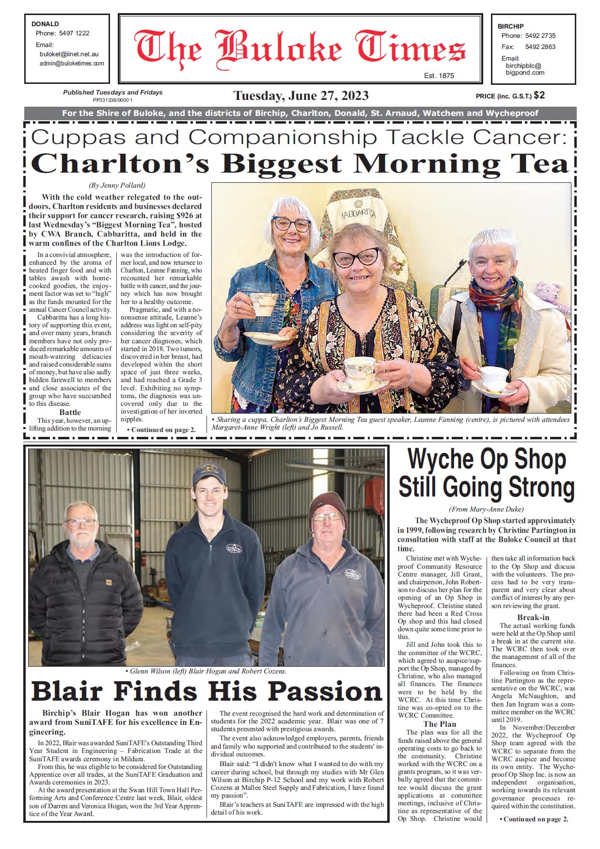 The Buloke Times 27 June 2023