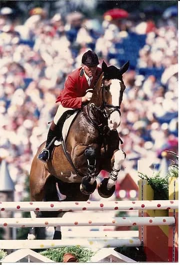 Charlie Moffat and the stallion Mulga Bill.
Photo: Ros Meadmore