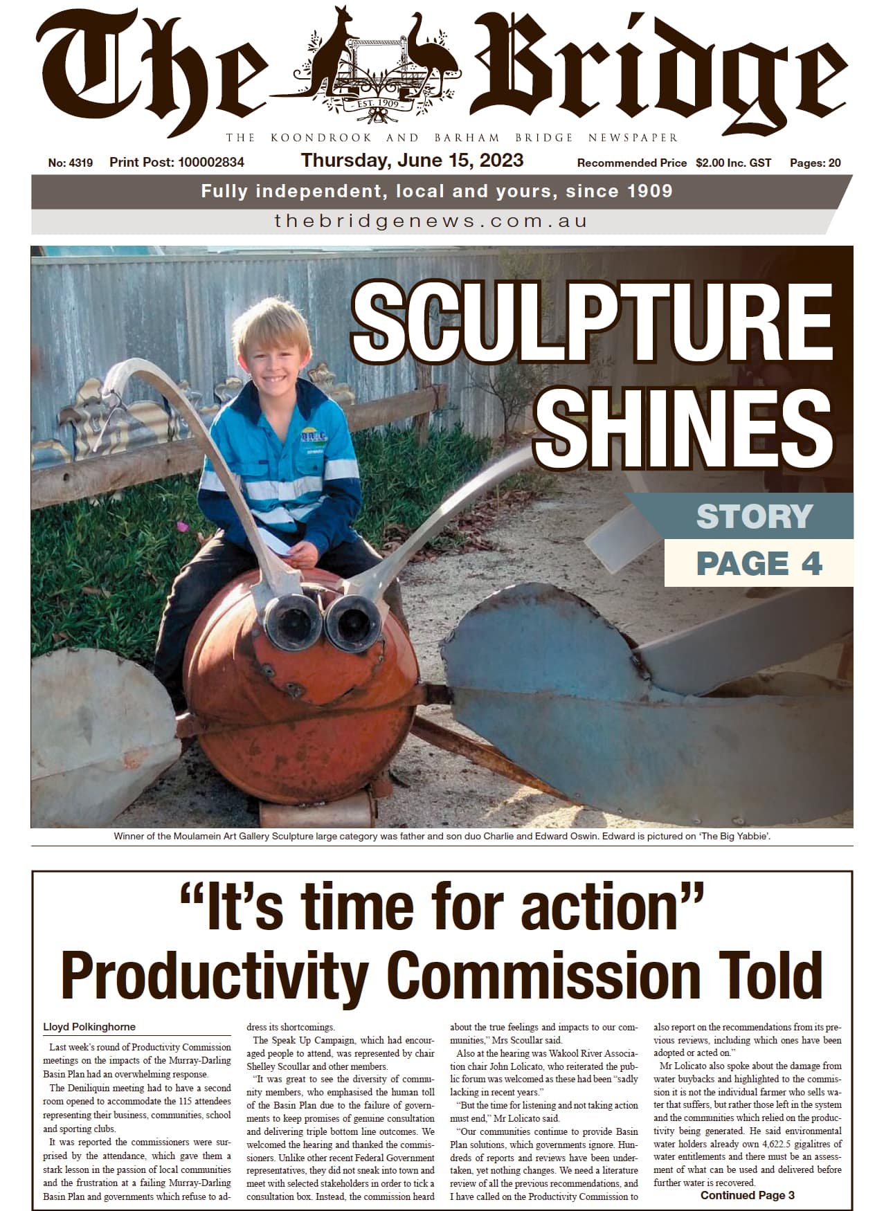 The Koondrook and Barham Bridge Newspaper 15 June 2023