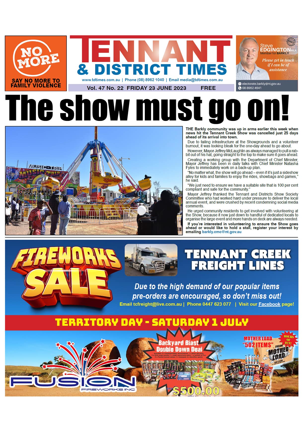 Tennant & District Times 23 June 2023