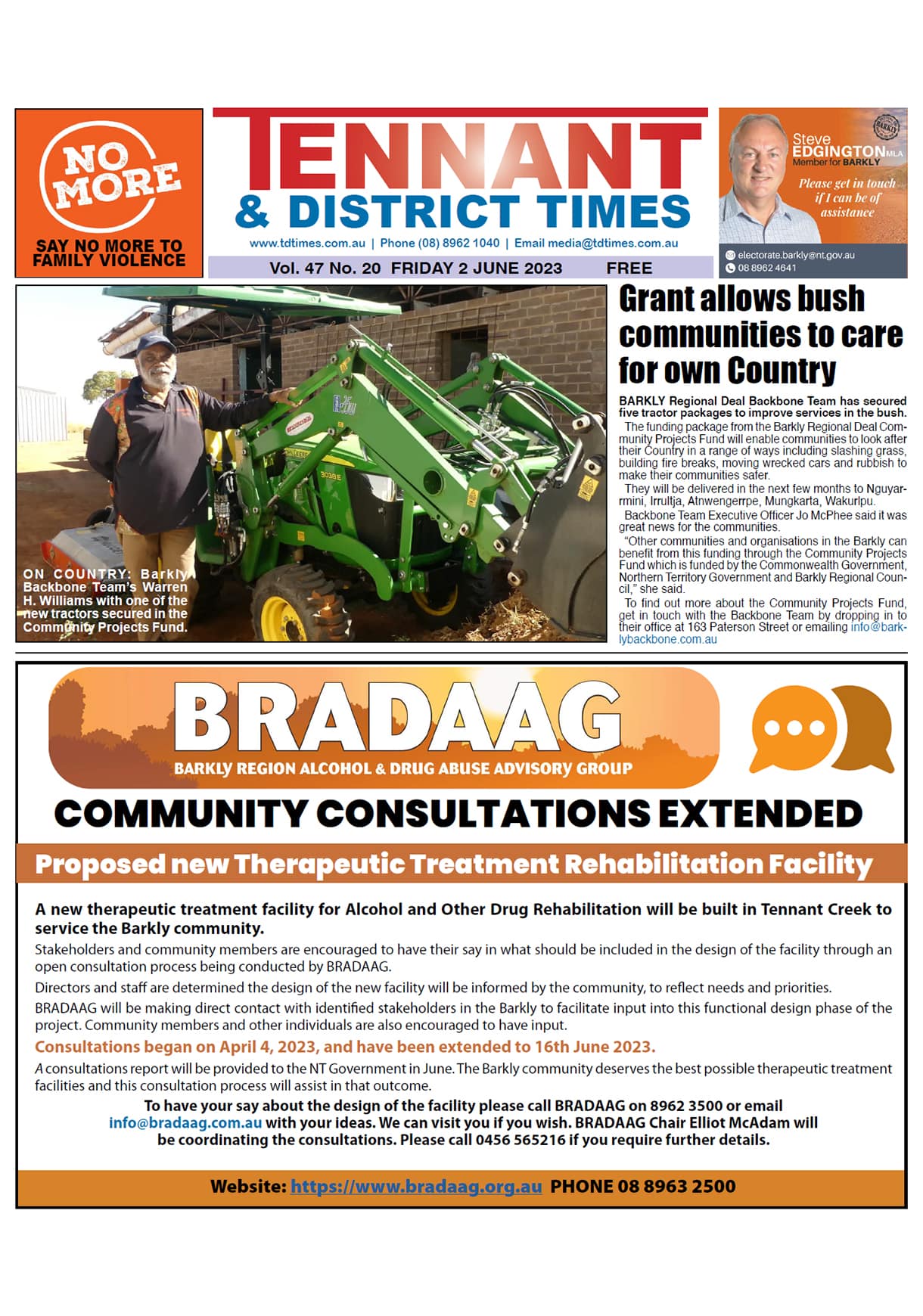 Tennant & District Times 2 June 2023