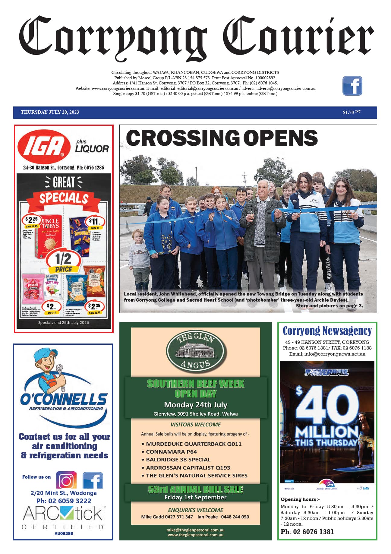 Corryong Courier 20 July 2023