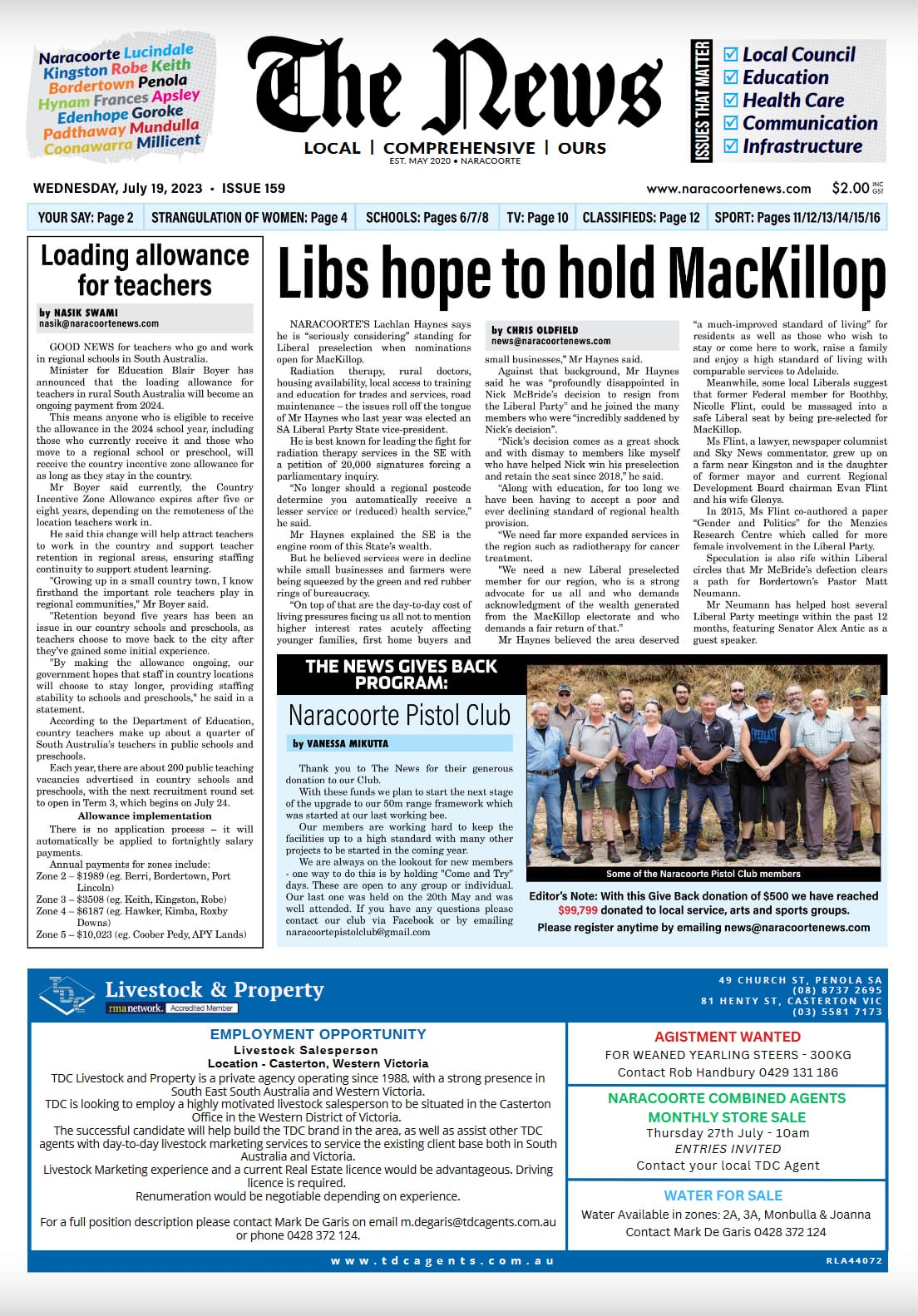 Naracoorte Community New 19 July 2023