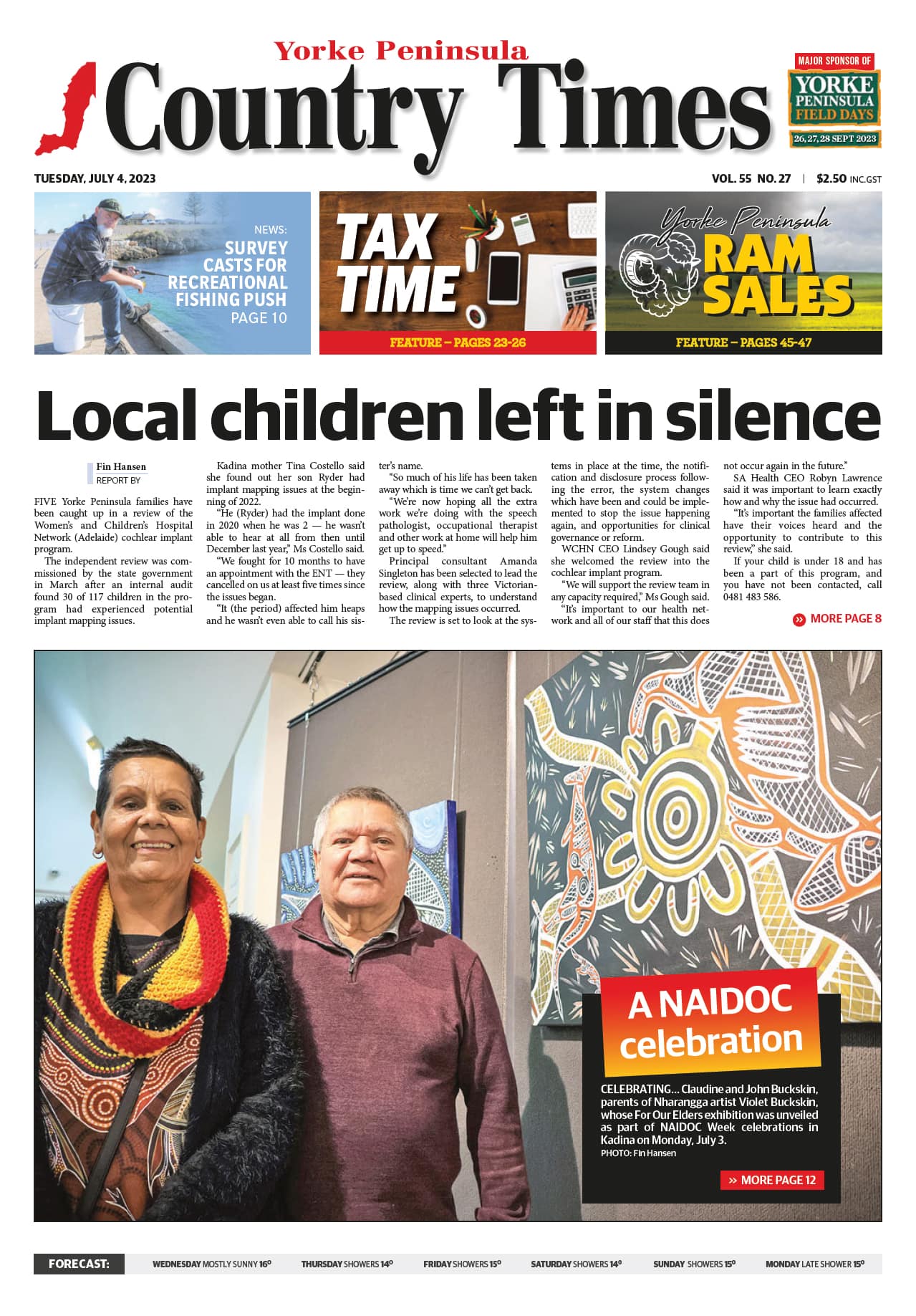 Yorke Peninsula Country Times 4 July 2023