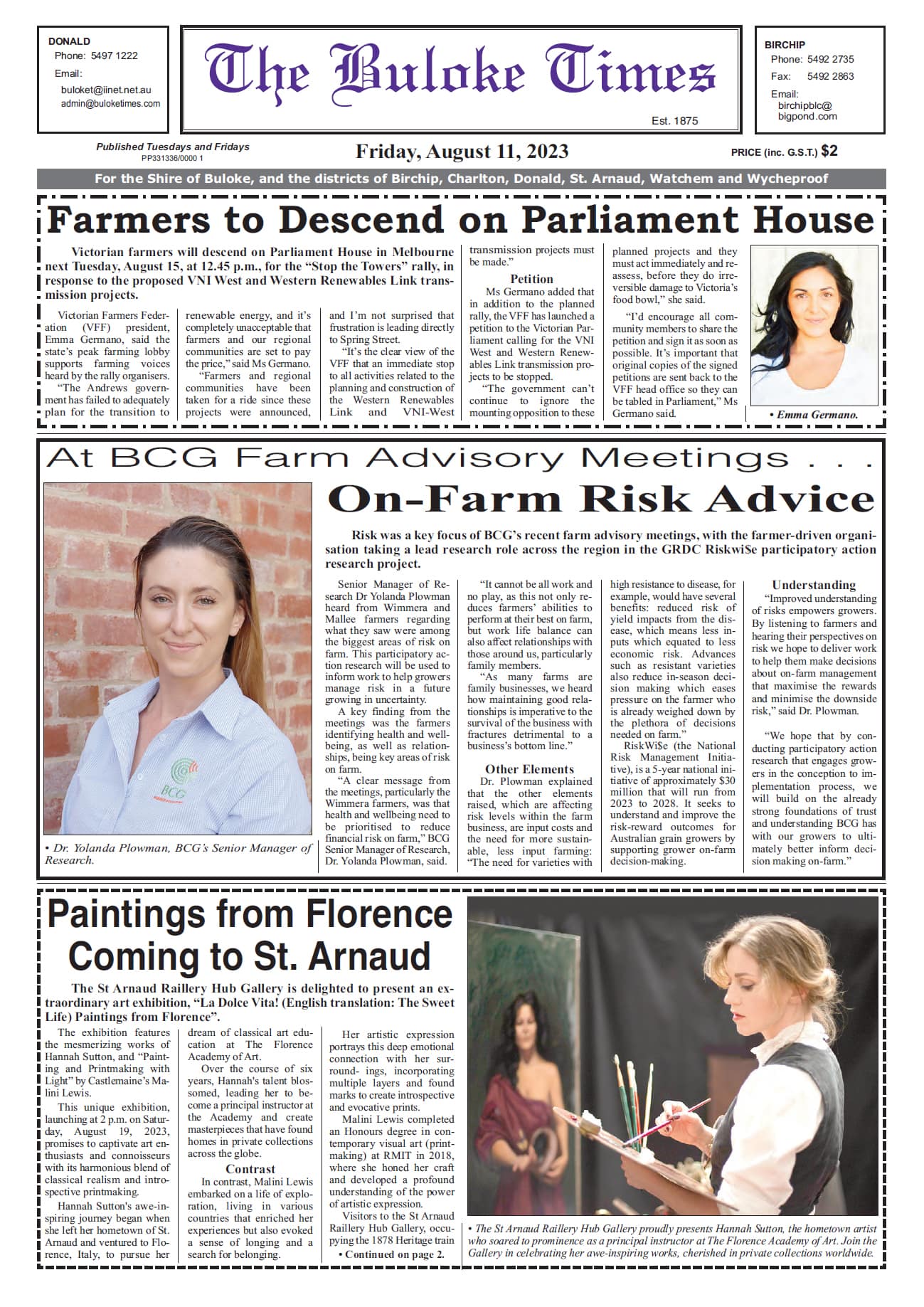 The Buloke Times, 11 August 2023